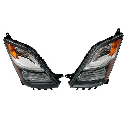 Solid Spare Headlight Black For Toyota Prius 2006 2007 2008 2009 Headlamp Left+Right Side