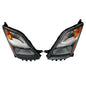 Solid Spare Headlight Black For Toyota Prius 2006 2007 2008 2009 Headlamp Left+Right Side