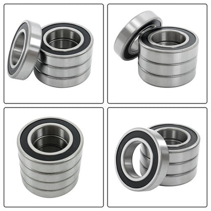 Solid Spare 4Pcs 6210-2RS Bearings 50×90×20mm Double Rubber Seals Deep Groove Ball Bearing