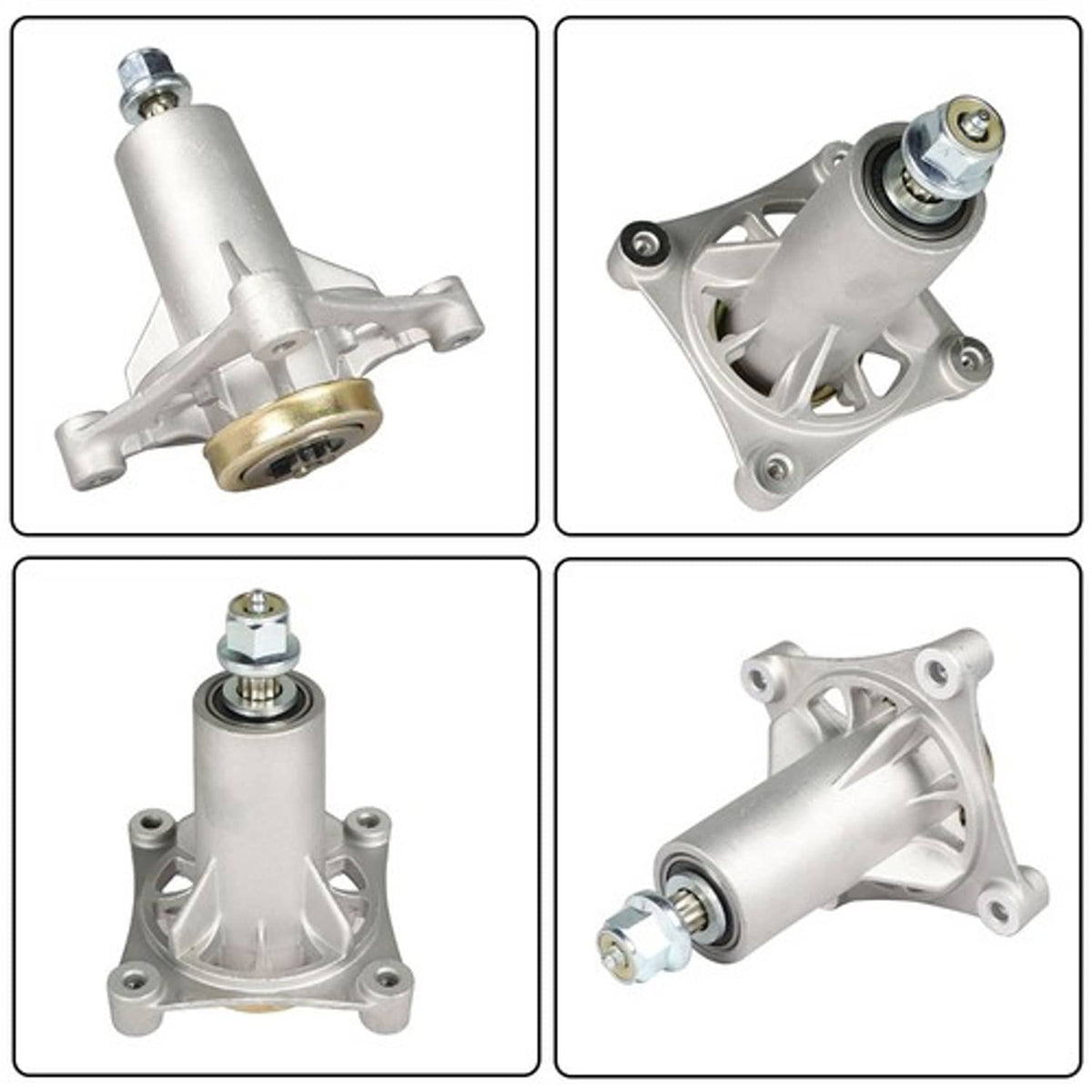 Solid Spare Fit For 38-54" Husqvarna Pro Mowers Spindle Assembly LT1597 LTH1797 2Pcs