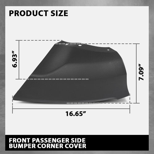 Solid Spare Fit For 2018-2022 Ford EcoSport Front Right Side Bumper Corner Cover FO1017102