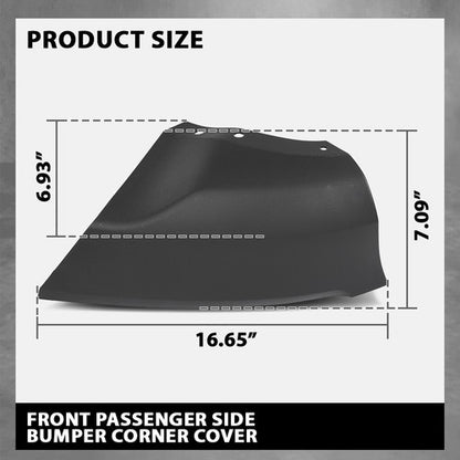 Solid Spare Fit For 2018-2022 Ford EcoSport Front Right Side Bumper Corner Cover FO1017102