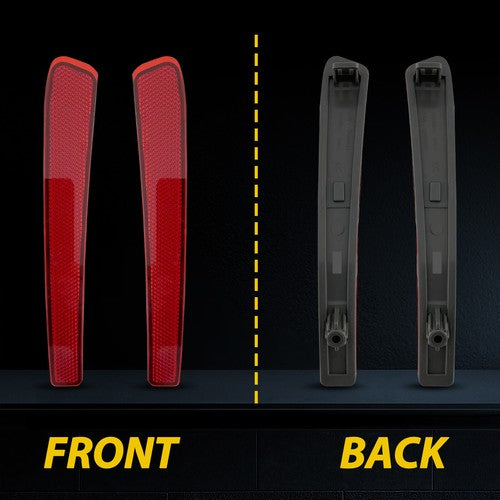2pcs Rear Bumper Reflector Reflex Red For 2020 2021 2022 Toyota Corolla L LE SE