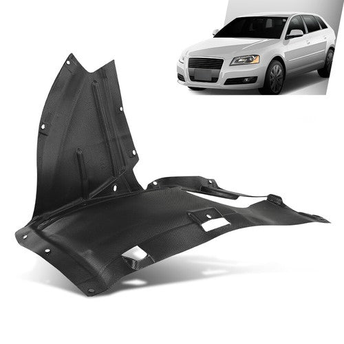 Solid Spare Fit For 09-11 Audi A3 Front Left Front Section Fender Liner Splash Shield