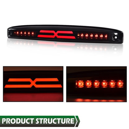 Solid Spare Fit For 2003-2006 Dodge Ram 2500 3500 LED Rear Center Tailgate Brake Light Red