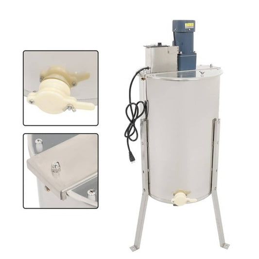 Solid Spare Stainless Steel Electric Honey Extractor Beekeeping Equipment 1300RPM 3 Frames