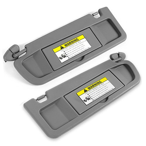 Solid Spare Driver & Passenger Dark Gray Sun Visor PAIR For 2006-2011 Honda Civic Visor Set