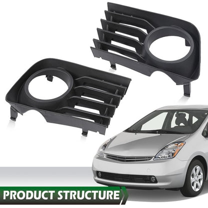 Solid Spare Fog Light Lamp Cover Bezel Grille w/ Hole Fit For 04-09 Toyota Prius LH+RH