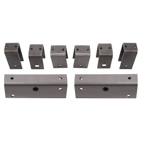 Solid Spare Steel Tandem Axle Slipper Spring Trailer Hanger Kit For 2" wide slipper spring