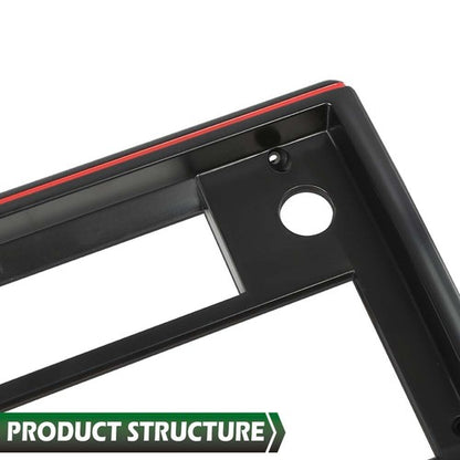 Solid Spare Fit For 81-88 El Camino Monte Carlo SS Radio Face Plate Black with Red Trim