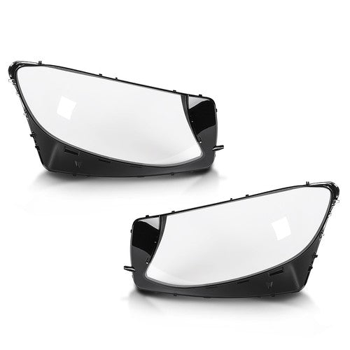 Solid Spare Fit For 2016-2019 Mercedes Benz GLC-Class W253 Headlight Replacement Lens LH RH