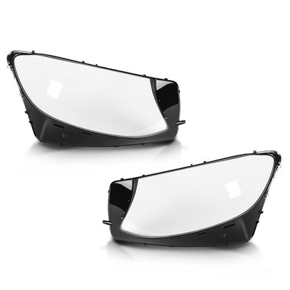 Solid Spare Fit For 2016-2019 Mercedes Benz GLC-Class W253 Headlight Replacement Lens LH RH