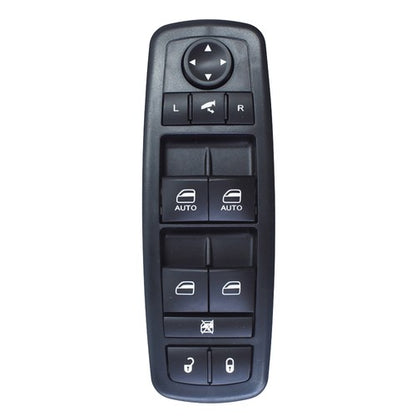 Solid Spare For Jeep Grand Cherokee 2010-2020 Front LH Car Window Switch Black ABS Plastic
