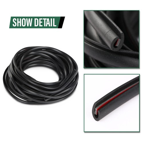 Solid Spare 2*30ft Universal Fender Flare Edge Trim Fender Flare Wheel Arch Rubber Seal