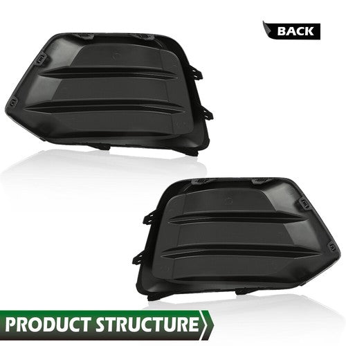 Solid Spare Front Bumper Insert Fog Light Cover Left+Right Fit For 2017-2022 Chevrolet Trax
