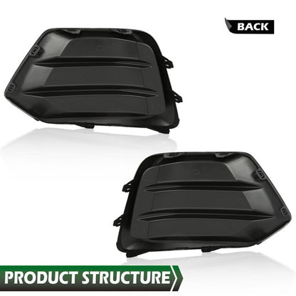 Solid Spare Front Bumper Insert Fog Light Cover Left+Right Fit For 2017-2022 Chevrolet Trax