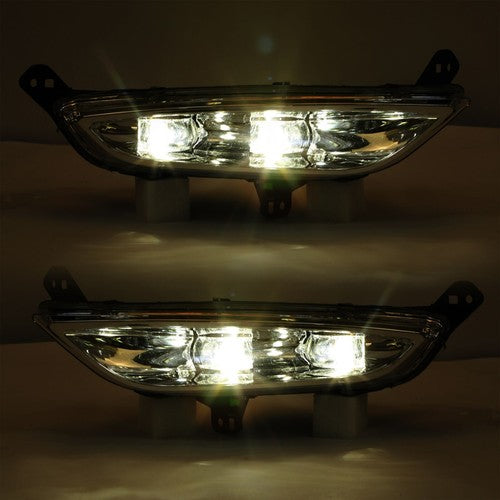 Solid Spare For 15-16 Chrysler 200 [Direct Replacement] Fog Light Bumper Lamp LED LH+RH Side