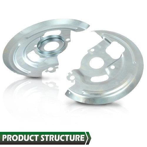 Solid Spare Disc Brake Caliper Brackets + Backing Plates Dust Shields A Body For GM Chevelle