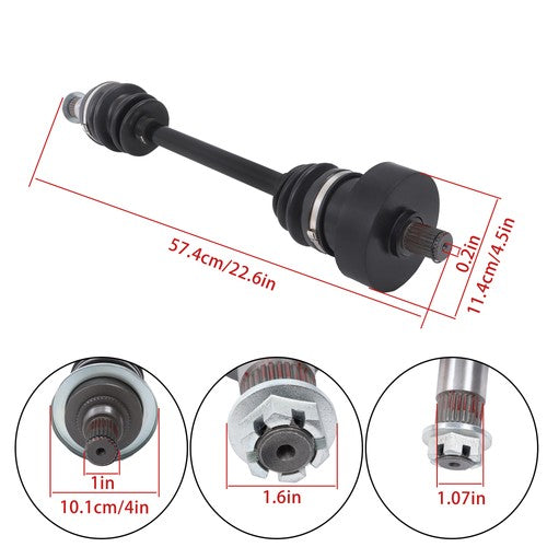 Solid Spare 0502-813 1502-345 Front Left CV Axles Drive Shaft For Arctic Cat 400 2006-2014