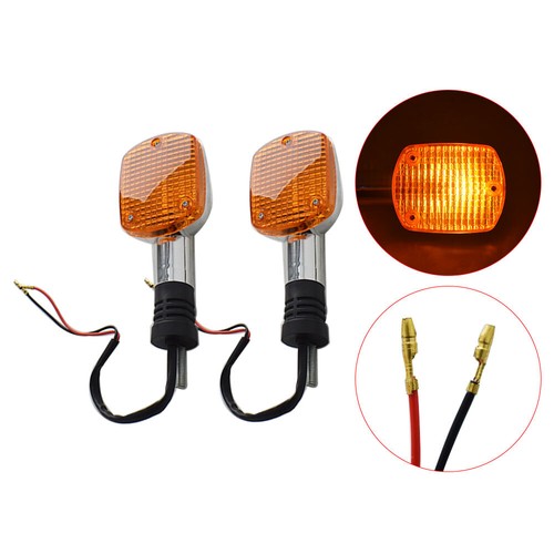 Solid Spare NEW Rear Pair Turn Signal Indicators For Honda V45 VF750C VF700C With Stem