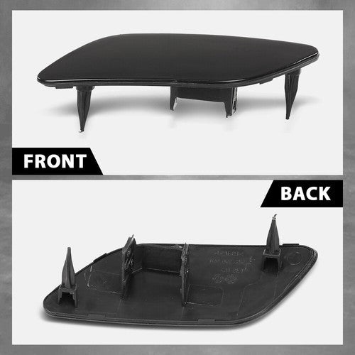 Solid Spare Fit For 2012-2017 Audi A6 C7 Front Bumper Headlight Washer Cover Cap Left+Right
