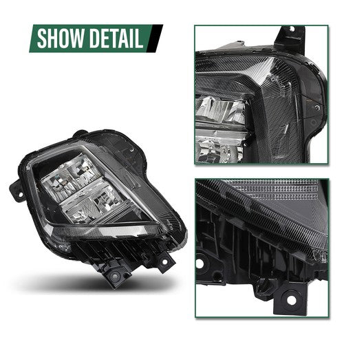Solid Spare LED Headlight Assembly Fit For 2022-2024 Hyundai Tucson Left Driver Side
