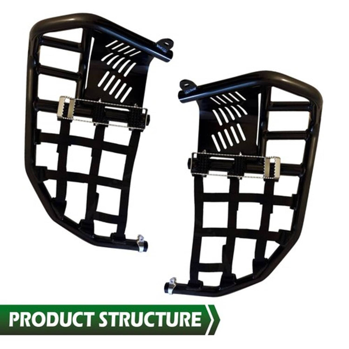 Solid Spare Nerf Bar Nets Replacement Webbing Fit For Tusk Alba Honda Yamaha Suzuki Kawasaki
