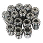 Solid Spare ER25 15Pcs Spring Collet 2MM to 16MM Set For CNC Engraving Machine Milling Lathe