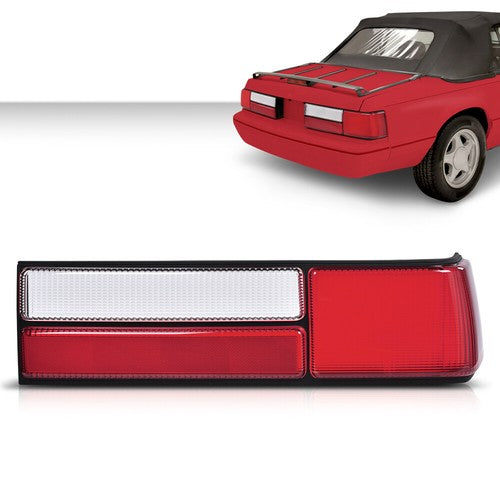 Solid Spare Fit For 87-93 Ford Mustang Fox Body LX Style Tail Light Taillamp Lens Right