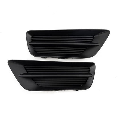 Pair Front Bumper Fog Light Black Grille Covers For 2013-2015 Honda Accord Sedan