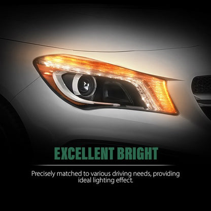 Solid Spare Xenon Headlight Right Side Fit For 2014-2016 Mercedes-Benz CLA-Class CLA250
