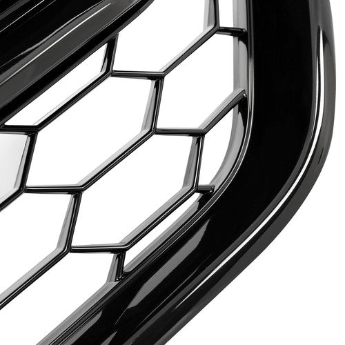 For 2017 2018 2019 Honda CRV CR-V Front Glossy Black Grille JDM Style Grill