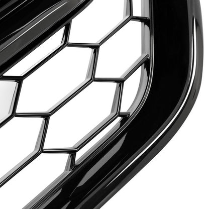 For 2017 2018 2019 Honda CRV CR-V Front Glossy Black Grille JDM Style Grill