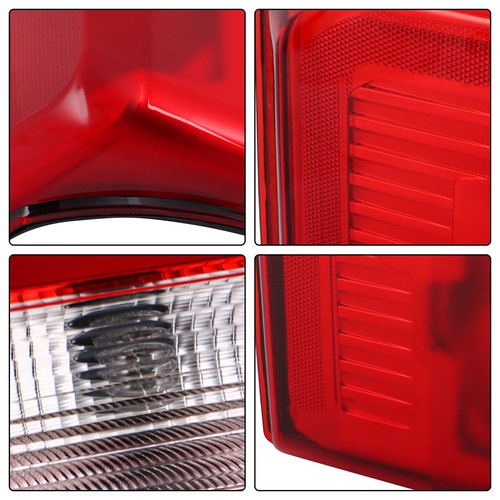 Solid Spare Left Tail Light w/o Blind Spot Black Housing Halogen For 2023 24 Ford F250 F350