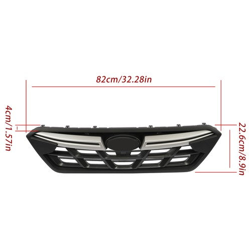 Solid Spare Plastic Front Bumper Upper Grille Durable For SUBARU Crosstrek 2021 2022 2023