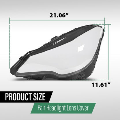 Solid Spare Fit For Mercedes Benz W207/E200/E250/E300 14-16 Headlight Headlamp Lens Cover