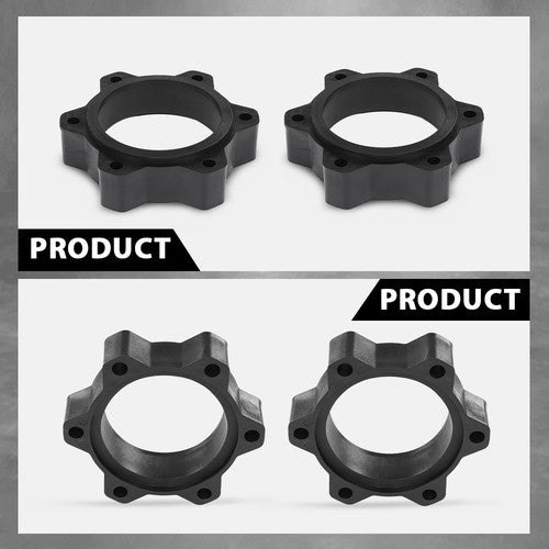 Solid Spare Air Spring Spacer Kit CV Spacers Fit For 6" Lift 01-10 Chevrolet/GMC 2500HD 4WD