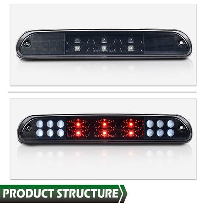 Solid Spare Black LED 3rd Third Brake Light Cargo Lamp Fit For 99-16 Ford F250/93-11 Ranger