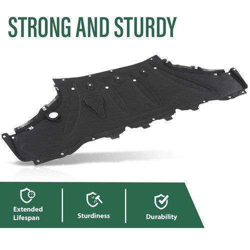 Solid Spare Fit For 2009-2013 Audi A8 D4/4H Front Engine Splash Shield Guard Under Cover