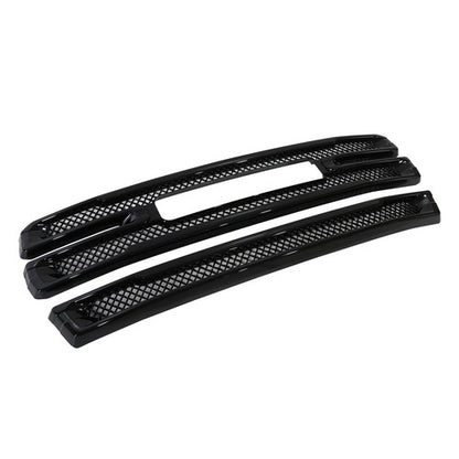 For 2019-2022 GMC Sierra 1500 SLT AT4 Grille Covers Grill Overlay Gloss Black