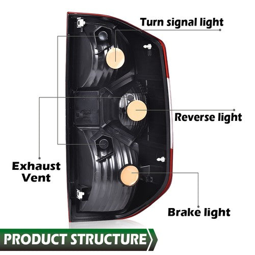 Solid Spare Fit For 14-21 Toyota Tundra Tail Light Brake Lamp Replacement Driver Side