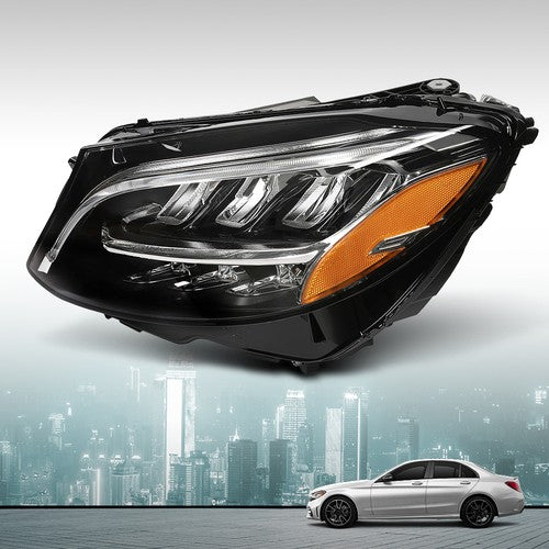 Solid Spare Full LED Headlight Left Driver Side Fit For 2019-2021 Mercedes Benz C300 W205