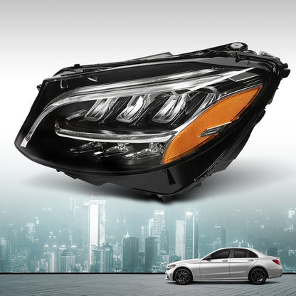Solid Spare Full LED Headlight Left Driver Side Fit For 2019-2021 Mercedes Benz C300 W205