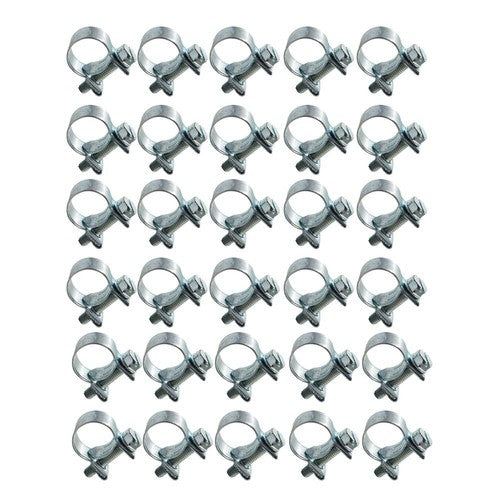 Solid Spare 1/4" FUEL INJECTION HOSE CLAMP / AUTO Fuel clamps?11mm-13mm?30 Pcs