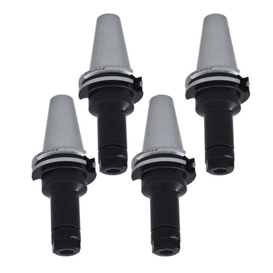 Solid Spare New CAT40-ER16 Collet Chucks W. 4" Long Gage Length---4 Chucks Tool Holder Set