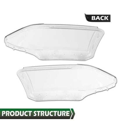 Solid Spare Fit For 07-13 Toyota Tundra 08-17 Sequoia Headlight Headlamp Replacement Lens