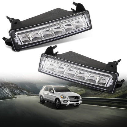 Solid Spare LED DRL Daytime Running Lights Fit For 2010 2011 2012 Mercedes Benz ML GL GLK