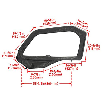 Solid Spare Pair Soft Doors Enclosure Powder Coated Fit For Polaris General Models Universal
