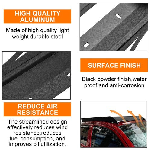 Solid Spare 330lbs Roof Rack Cargo Carrier Steel for Toyota Tacoma 2005-2023 Double Cab