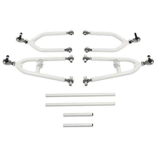 Solid Spare Front Control A-Arms +2+1 For Yamaha Banshee 350 YFZ 350 1987-2006 White+Silvery